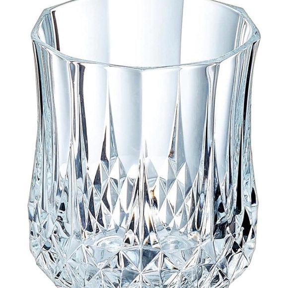Cristal d’Arques Longchamp Whiskey Glasses 10.8 Oz. Crystal Tumblers Set Of 2 - Picture 4 of 5
